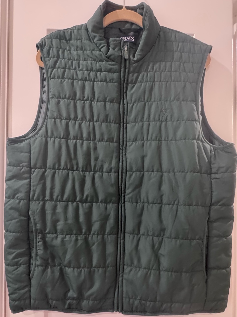 Ralph Lauren Chaps Quilted Puffer Vest - Deep Green